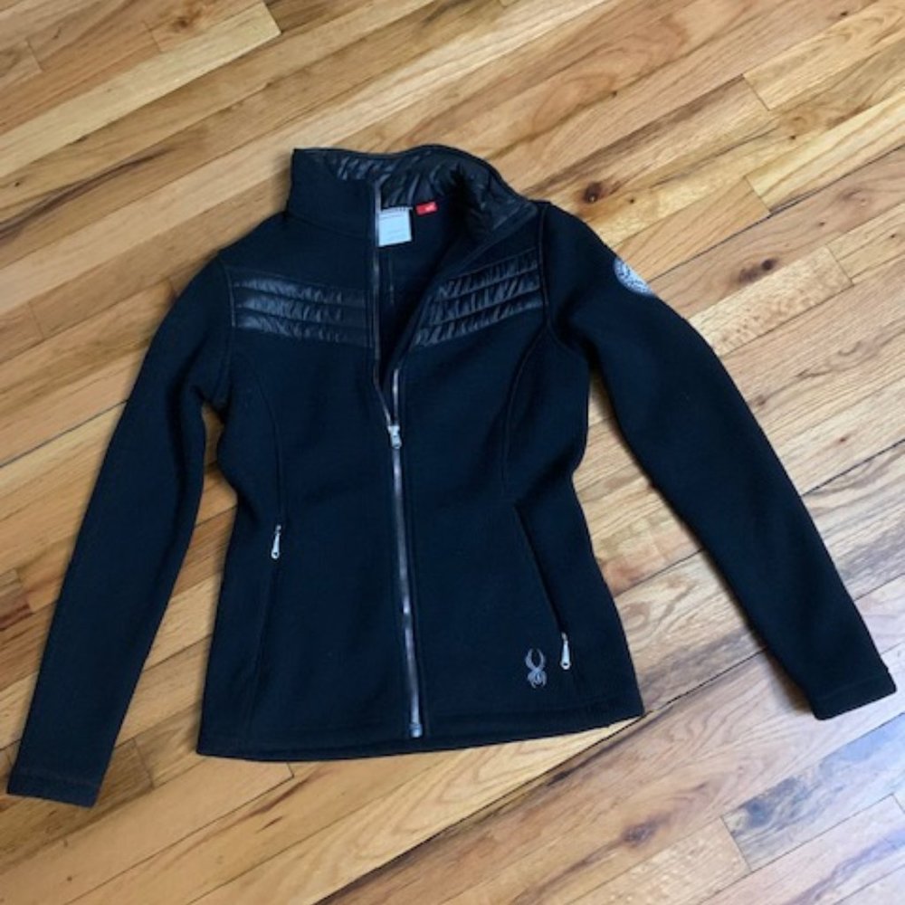 core spyder  sweater jacket size s black